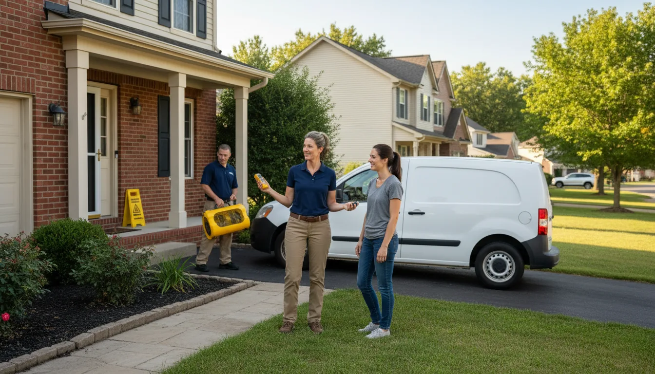 Water restoration image for Dehumidification And Cleanup Services in Warner, SD